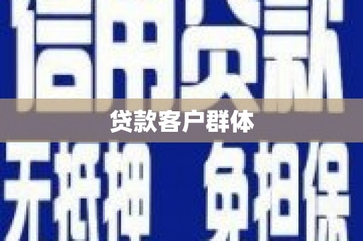定襄贷款客户群体