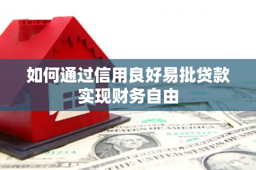 定襄如何通过信用良好易批贷款实现财务自由