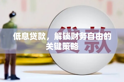 定襄低息贷款，解锁财务自由的关键策略
