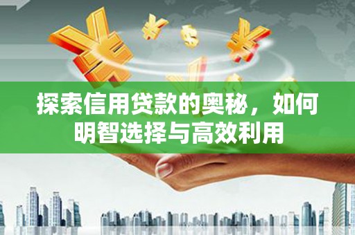 定襄探索信用贷款的奥秘，如何明智选择与高效利用