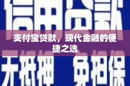 定襄支付宝贷款，现代金融的便捷之选
