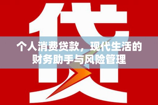 定襄个人消费贷款，现代生活的财务助手与风险管理